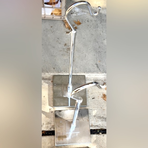 BOUTIQUE DISPLAY Shepherds Hook Countertop Clothing Stand Clothes Chrome Silver - Picture 8 of 13